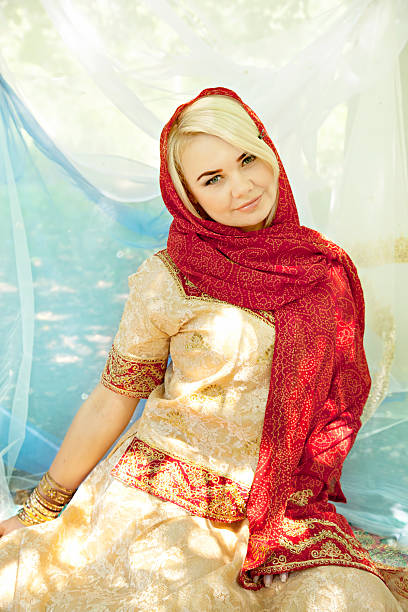 istock the girl dressed in an easterly 149817014