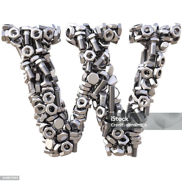 Alphabet Stock Photo - Download Image Now - Alphabet, Bolt - Fastener, Cut Out