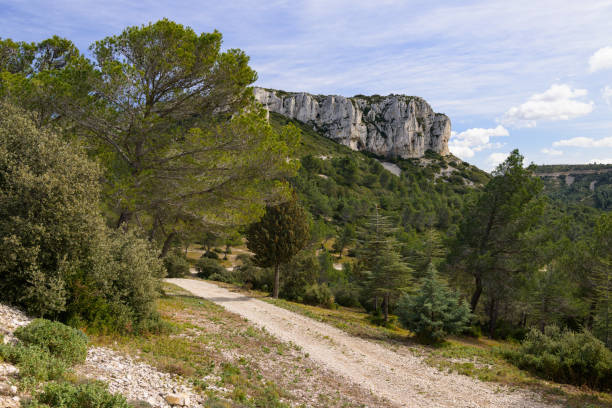 istock Massive rock formation in the Alpilles on a sunny day 1498170948
