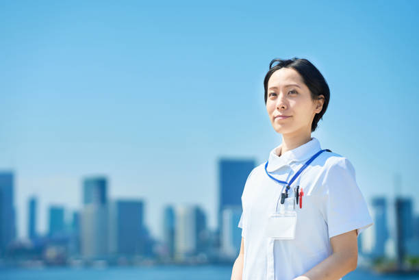 istock A woman in a white coat 1498172104
