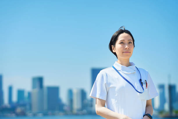 istock A woman in a white coat 1498172349
