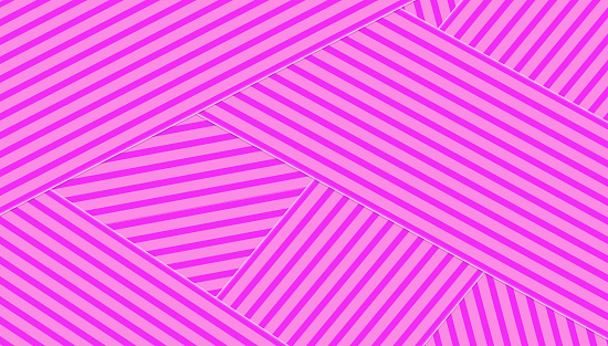 Geometric Stripes - Abstract Background of Multi-layered Parallel Lines Pink - Modern Layered Effect - op art