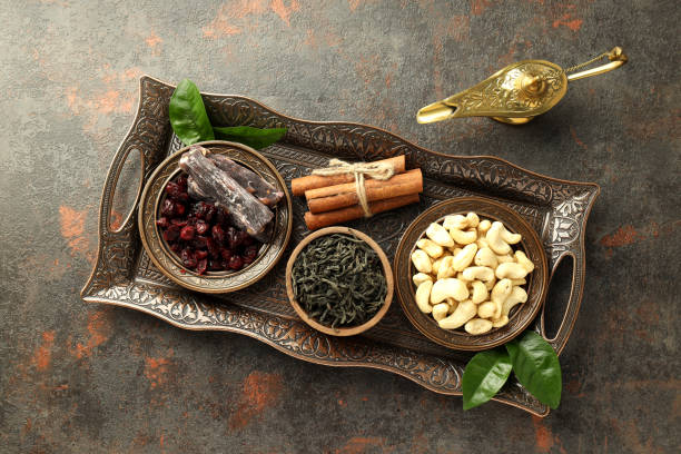 istock Concept of Ramadan Kareem month, top view 1498192589