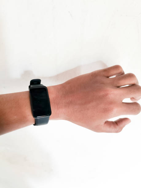 istock Man hands wear Smartwatches 1498198654