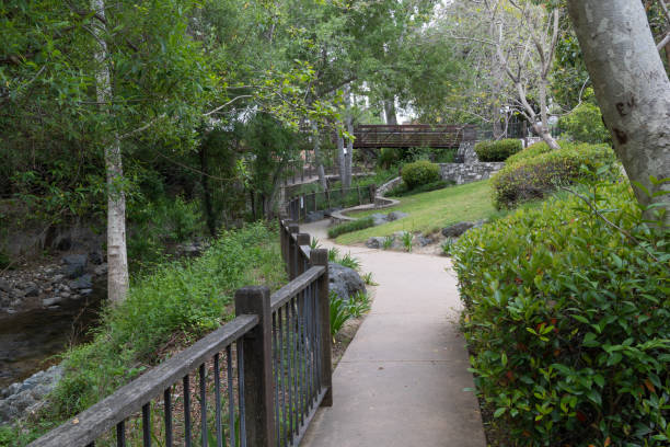 istock Walkway by a creek in downtown San Luis Obispo 1498200708