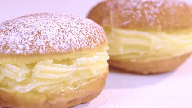Bavarian cream doughnuts