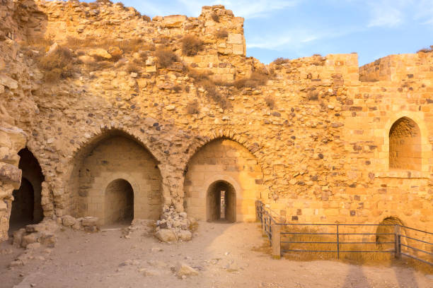 Aqaba fort gate in town Aqaba, Jordan.