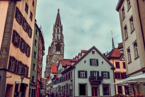 istock Cloudy Day Above Konstanz Munster Church, Germany 1498206739