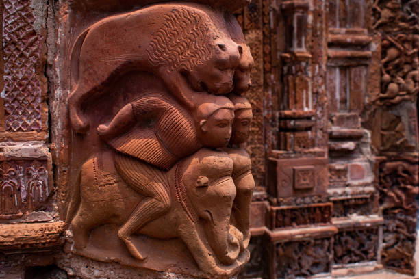 istock Terracotta works on a ancient Hindu temple 1498206820
