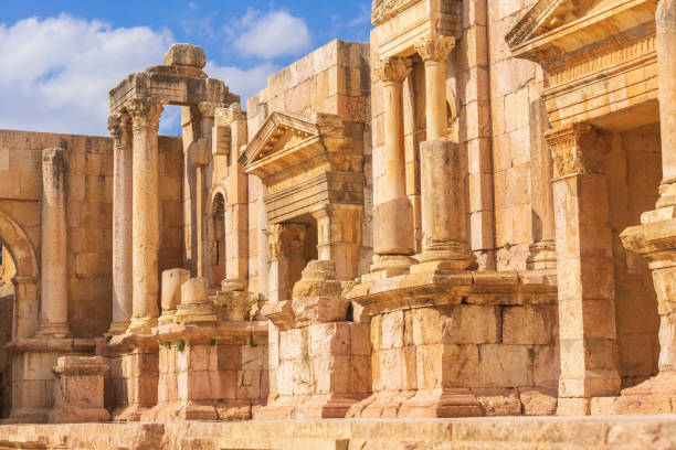 istock Amphitheater South Theatre in Jerash, Jordan 1498216693