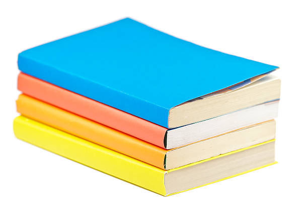 Pile of Multicolored Books stock photo