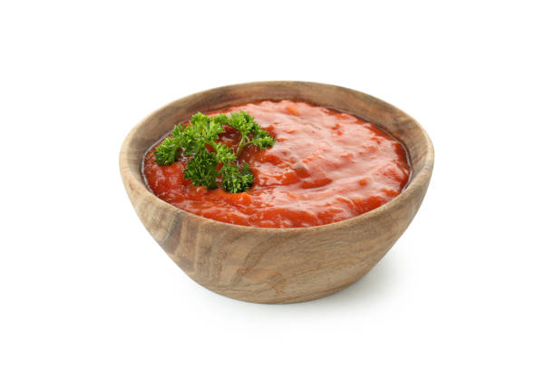 istock Bowl of adjika isolated on white background 1498219608
