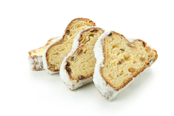 istock Stollen, tasty German dessert, isolated on white background 1498220350