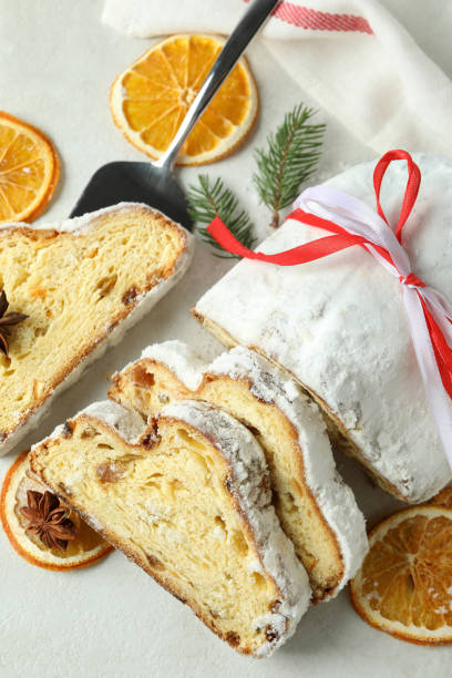 istock Concept of German dessert - Stollen, close up 1498220487