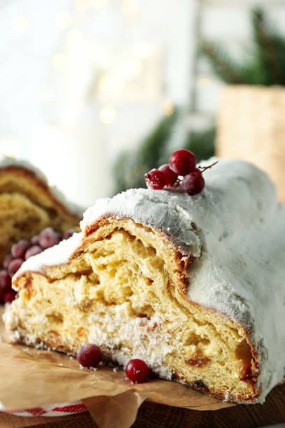 istock Concept of German dessert - Stollen, close up 1498221426