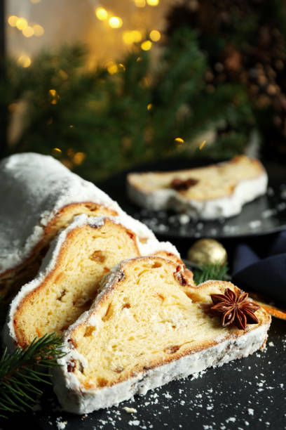 istock Concept of German dessert - Stollen, close up 1498221478