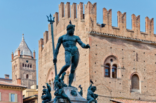 Neptune Statue is a famous monument of the Italian Renaissance, located in Bologna most important square, Piazza Maggiore.
