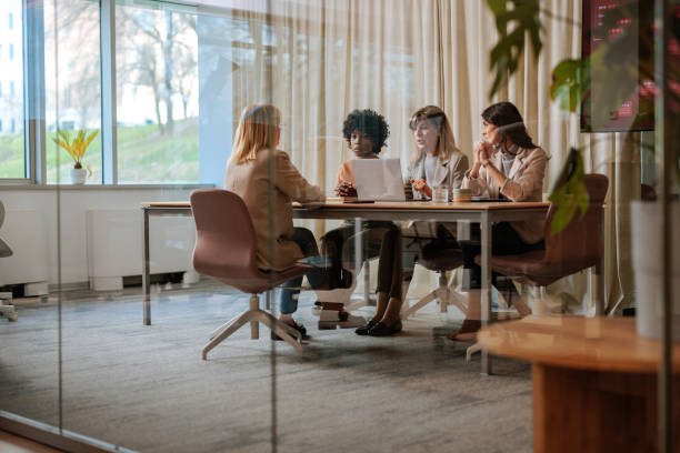 istock Businesswoman on job interview. 1498226349