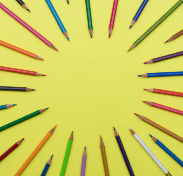 istock Top view of color pencils 1498229695