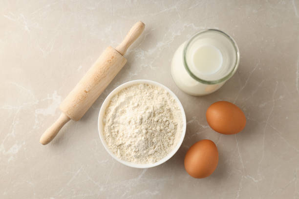 istock Concept of cooking cake or pie, top view 1498230175