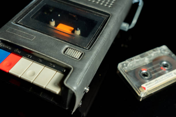 istock Antique cassette recorder and tapes 1498238305