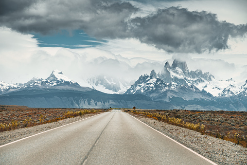on the road in patagonia