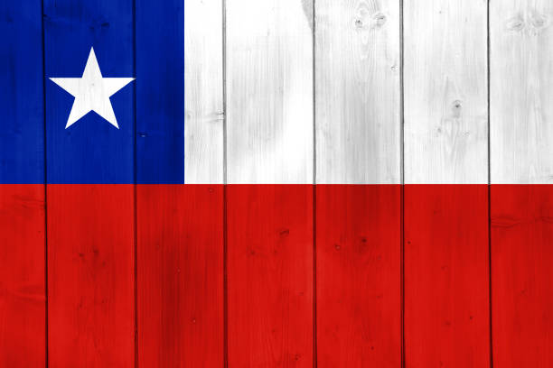istock Chile flag on a textured background. Concept collage. 1498249156
