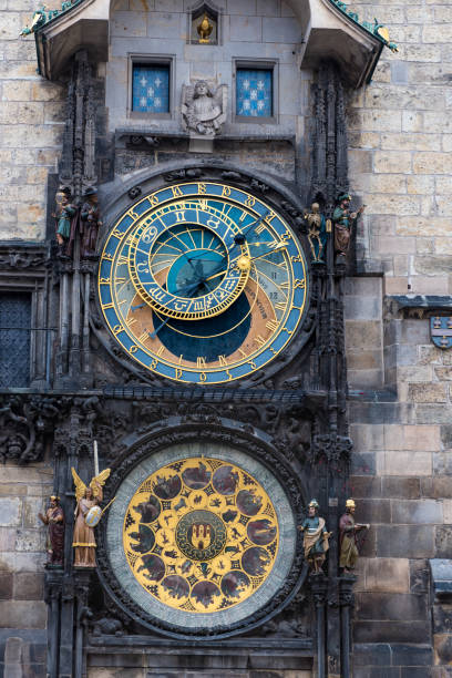 horloge astronomique de prague - staré mesto photos et images de collection