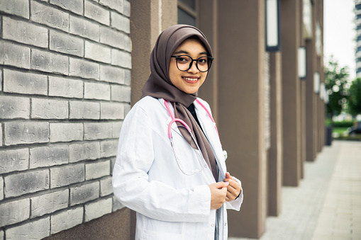 Shot of a female doctor standing confidently