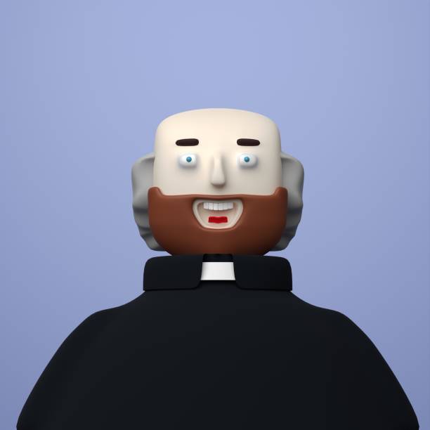 istock funny cheerful man priest in 3d style 1498261534