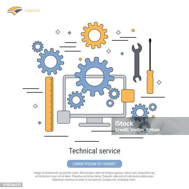 Technical Service Vector Concept Stock Illustration - Download Image ...