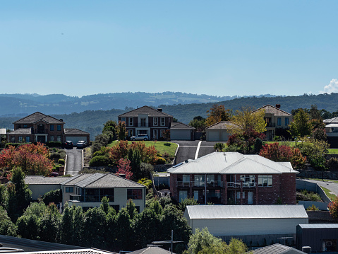 Suburban neighbourhood in Melbourne suburbs