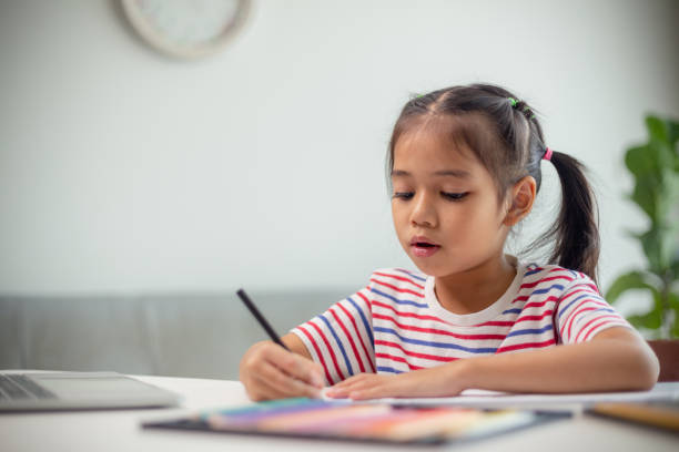 istock Asian child students back to school doing homework to learn new ideas think. Education concept. 1498270478