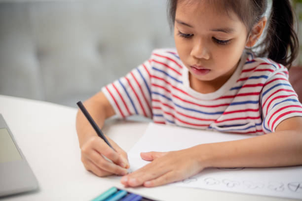 istock Asian child students back to school doing homework to learn new ideas think. Education concept. 1498270482