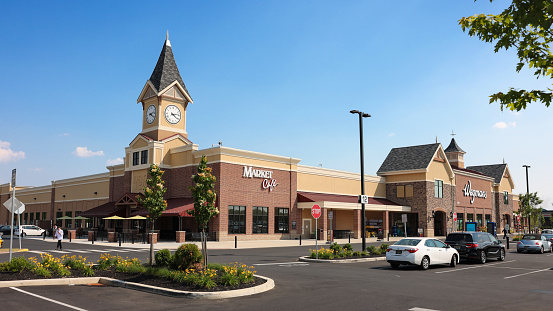 Wilmington, Delaware, USA - Jun 2, 2023: Wegmans Opened its first store in Delaware at Barley Mill Plaza in 2022