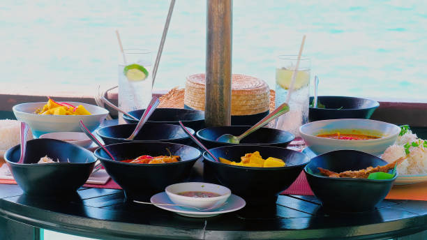 istock Traditional thai food in sea restaurant 1498290798