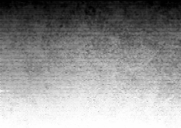 Schwarze Farbverlaufslinien Grunge-Muster – Vektorgrafik