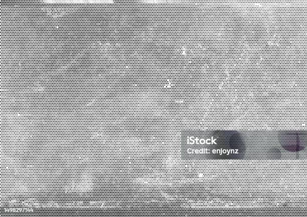 Grunge Black Half Tone Textured Vector Stock Illustration - Download Image Now - Half Tone, Printing Press, Textured