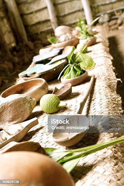 Antica Hawaiian Tavolo Per Banchetti - Fotografie stock e altre immagini di Cultura hawaiana - Cultura hawaiana, Albero del pane, Alimentazione sana