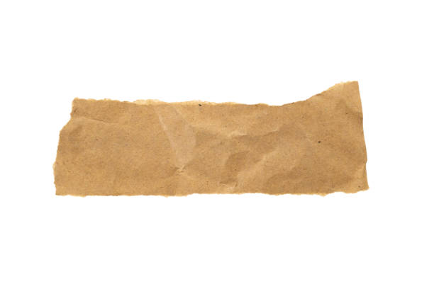 istock Brown Cardboard paper piece isolated on white background 1498302271
