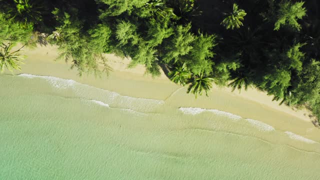 Aerial view of the Lonely beach in Koh Rong Island, Cambodia