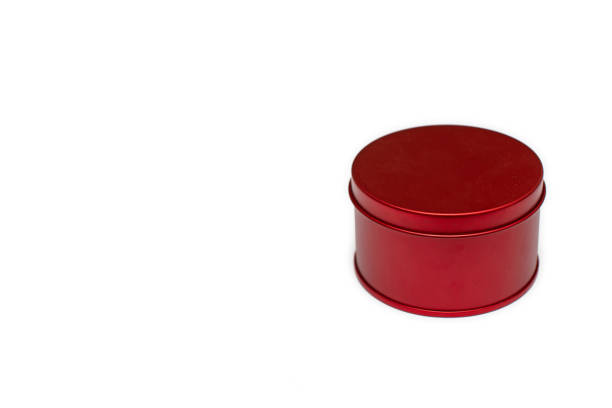 istock Box of red gifts on white background with no copy space. 1498310032