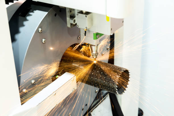 istock Laser cutting machine for metal sheets and pipes 1498313188