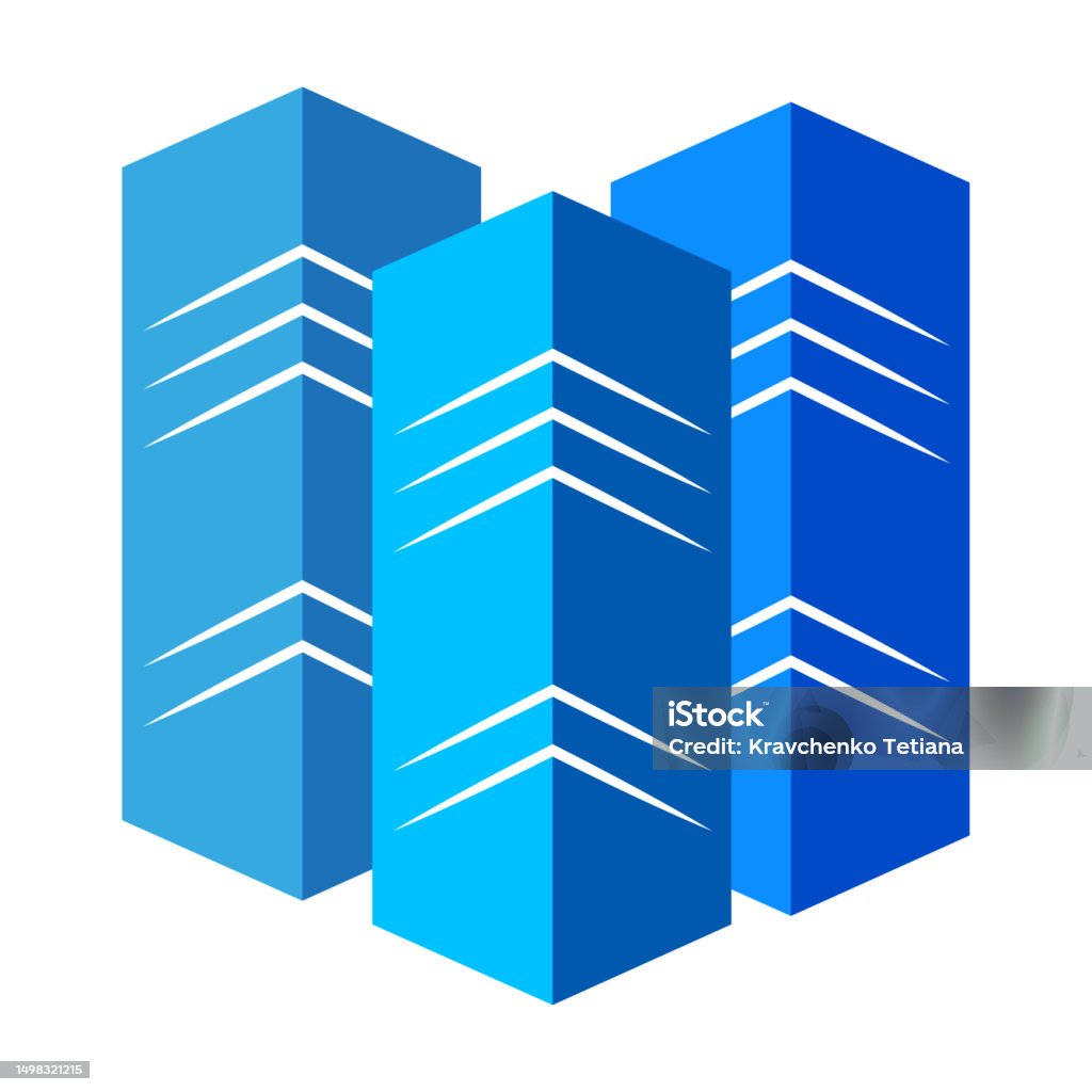 Blue Rack Icon Blue Databank Server Background Blue Rack Vector Illustration Stock ...