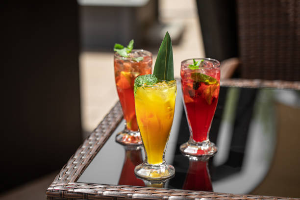 istock Glasses of fresh fruit assorted lemonades 1498322807