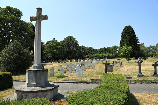 Stoke Old Cemetery  WW1 war graves War memorial Guildford Surrey England Europe