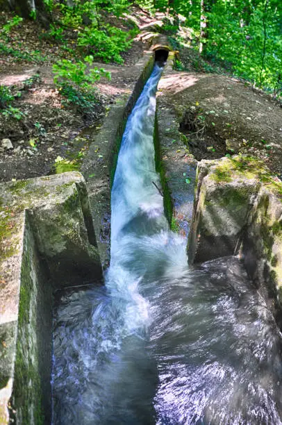 Raceway in Yedi Goller (Seven Lakes) National Park, Bolu, Turkey. 04/23/2018