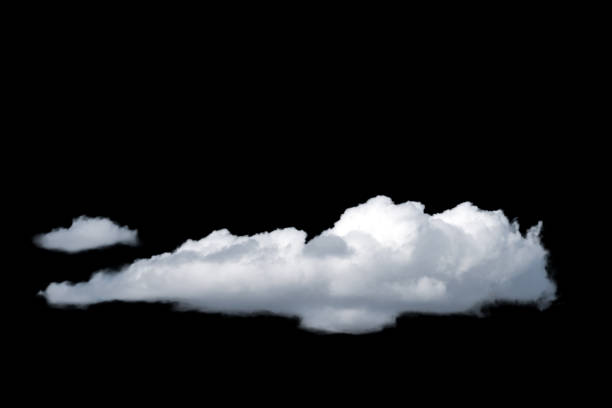 istock white fluffy clouds standing out against a black background and a blue sky 1498336905