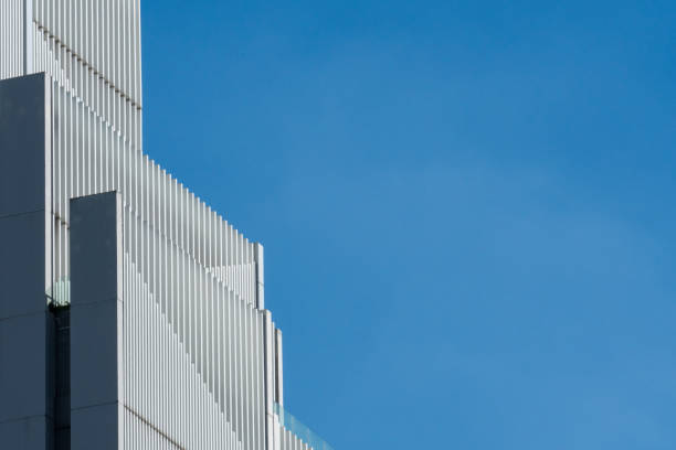istock Abstract pattern, facade of a minimalist business building. 1498339013