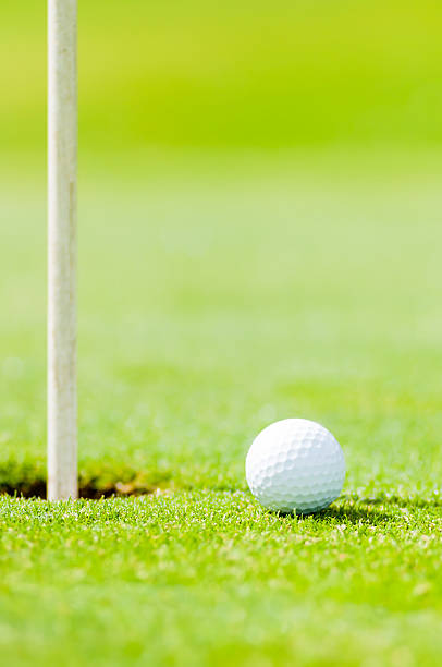 istock Golf ball near the hole 149834142